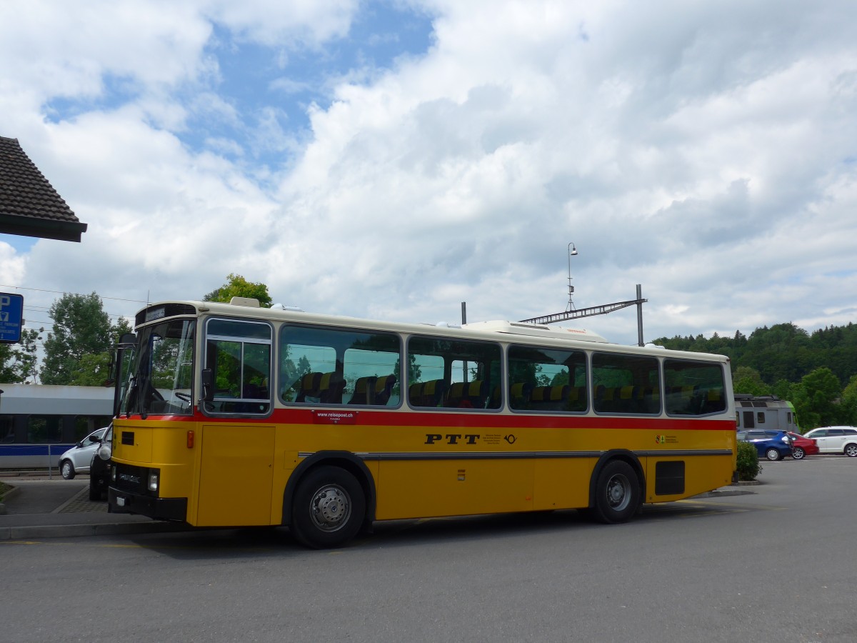 (161'468) - Bernair, Mnsingen - BE 651'182 - Saurer/Tscher (ex Schebath, Lauerz; ex Albin, Fllanden; ex Heim, Flums) am 30. Mai 2015 beim Bahnhof Laupen