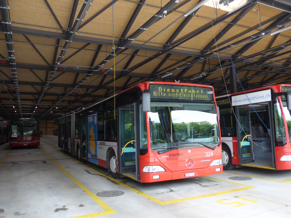 (161'665) - SW Winterthur - Nr. 324/ZH 687'324 - Mercedes am 31. Mai 2015 in Winterthur, Depot Grzefeld