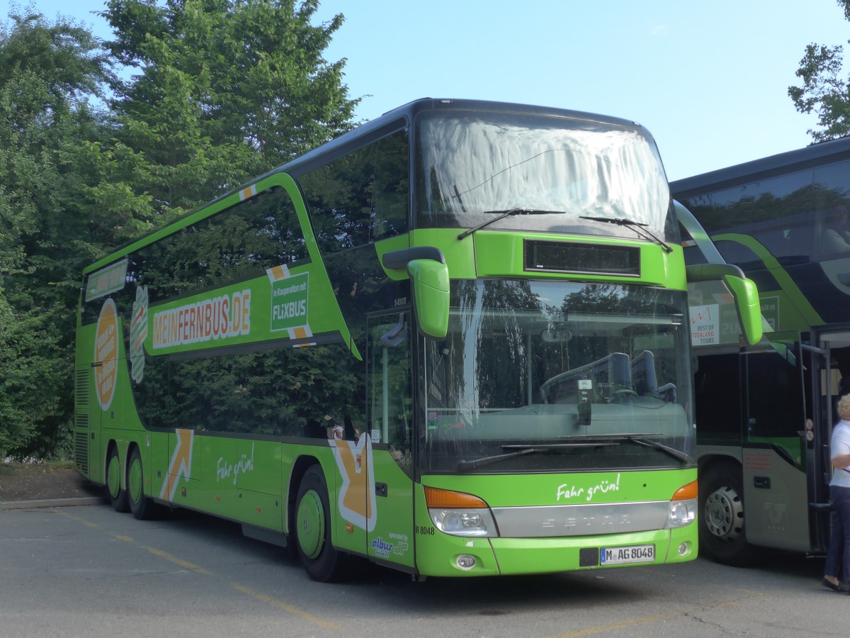 (161'746) - Aus Deutschland: Albus, Mnchen - Nr. M8048/M-AG 8048 - Setra am 6. Juni 2015 in Zrich, Sihlquai