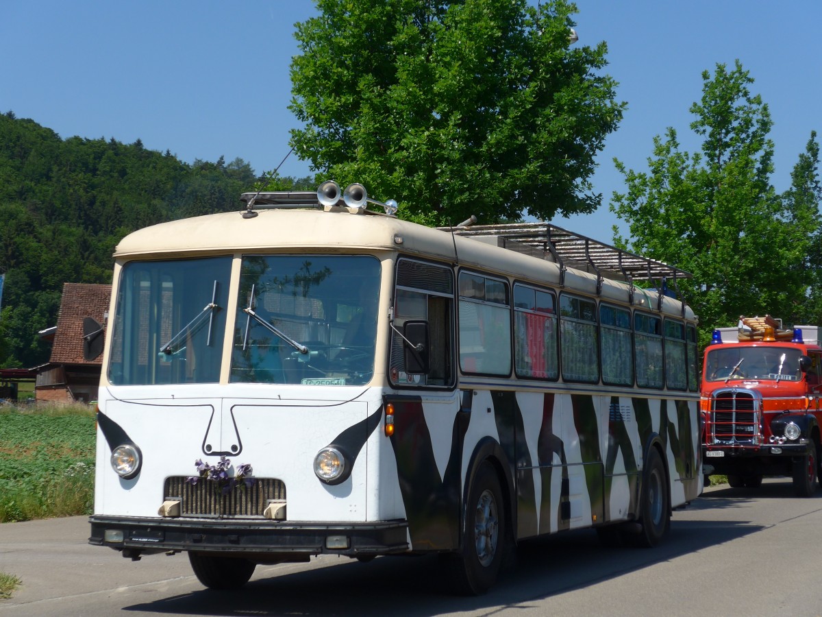 (161'872) - Kndig, Affeltrangen - TG 2595 U - FBW/R&J (ex P 25'505; ex P 22'304) am 6. Juni 2015 in Thayngen, Saurertreffen