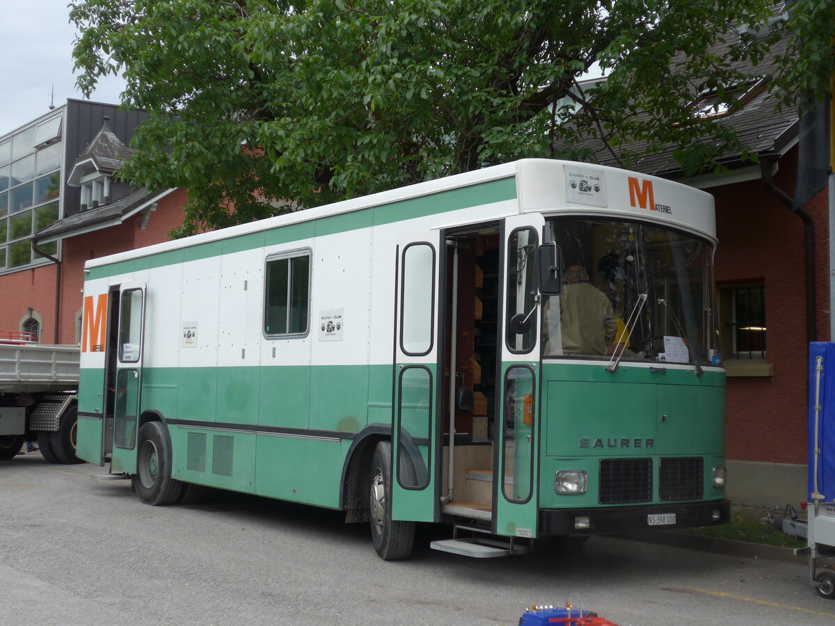 (162'207) - Juillerat, Fully - VS 398'100 - Saurer/FHS (ex Migros) am 20. Juni 2015 in Aigle, Saurertreffen