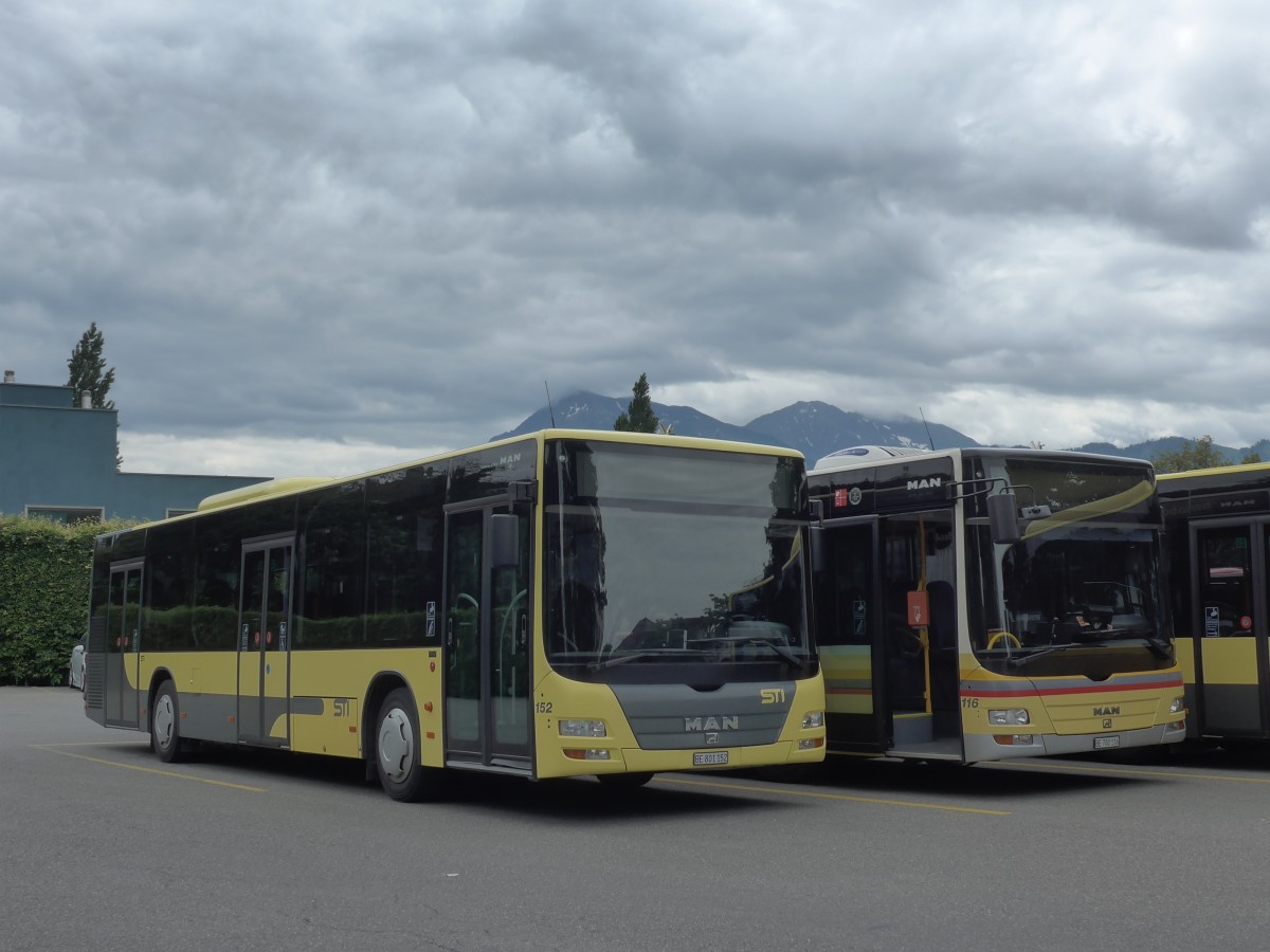 (162'457) - STI Thun - Nr. 152/BE 801'156 - MAN am 21. Juni 2015 bei der Schifflndte Thun