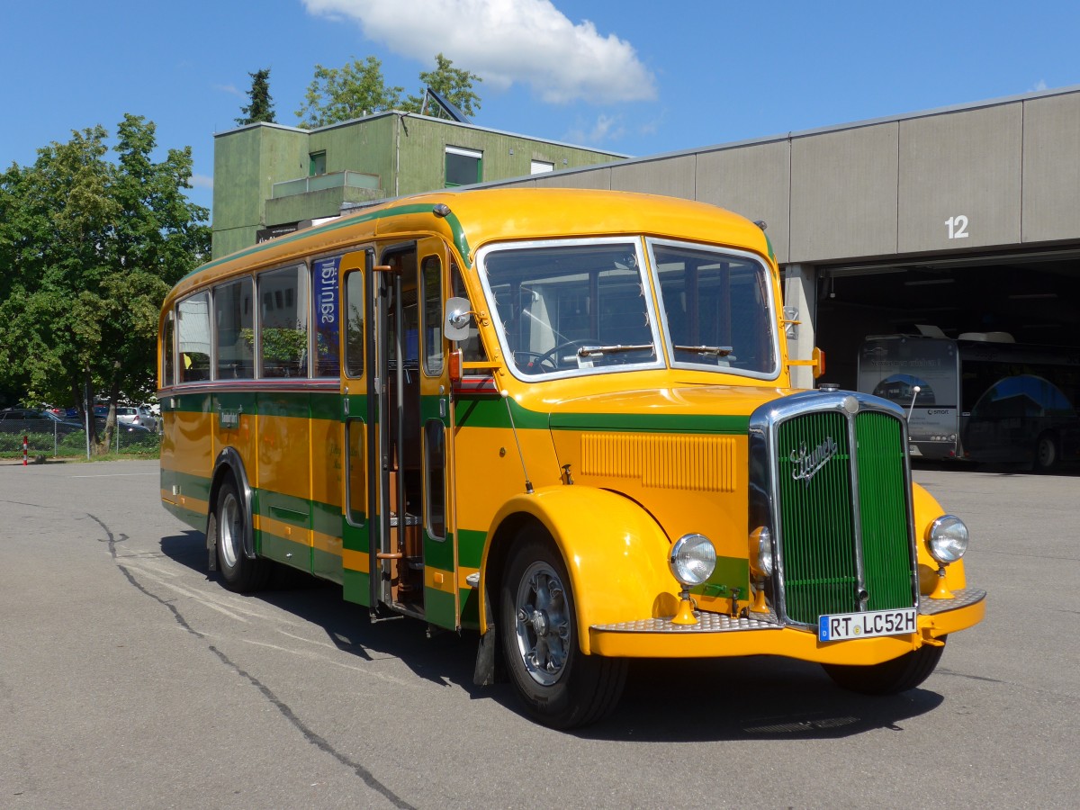 (162'541) - Hogenmller, Reutlingen - RT-LC 52H - Saurer/R&J (ex AvH Heimenschwand Nr. 1) am 24. Juni 2015 in Reutlingen, Betriebshof