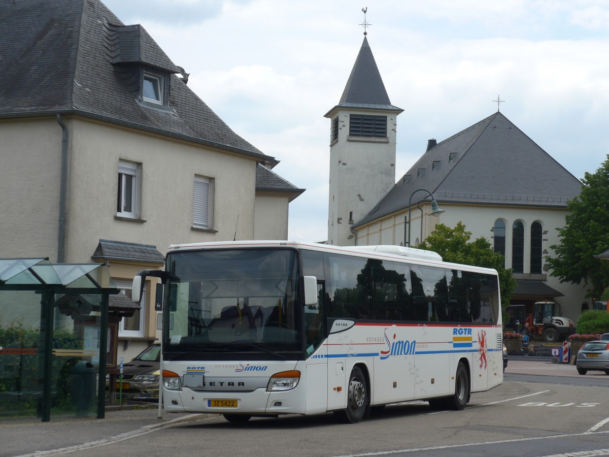 (162'629) - Simon, Diekirch - JZ 5422 - Setra am 25. Juni 2015 in Heinerscheid