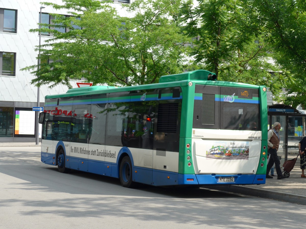 (162'774) - Ettenhuber, Mnchen - M-E 3154 - Temsa am 28. Juni 2015 in Mnchen, Bahnhof Giesing