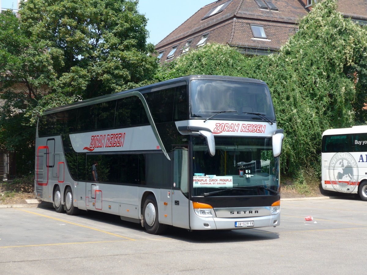 (162'938) - Aus Serbien: Zoran, Jagodina - Nr. 80/JA 029-YH - Setra am 6. Juli 2015 in Zrich, Sihlquai