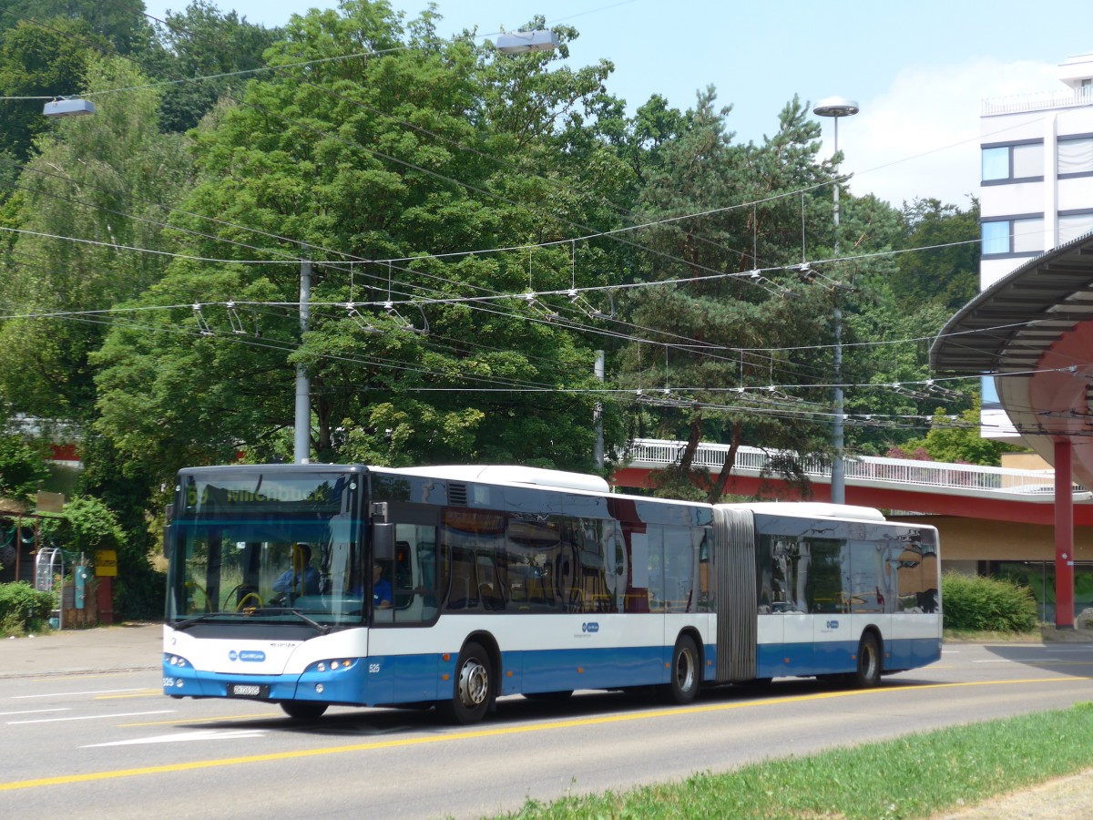 (162'948) - VBZ Zrich - Nr. 525/ZH 726'525 - Neoplan am 6. Juli 2015 in Zrich, Bucheggplatz