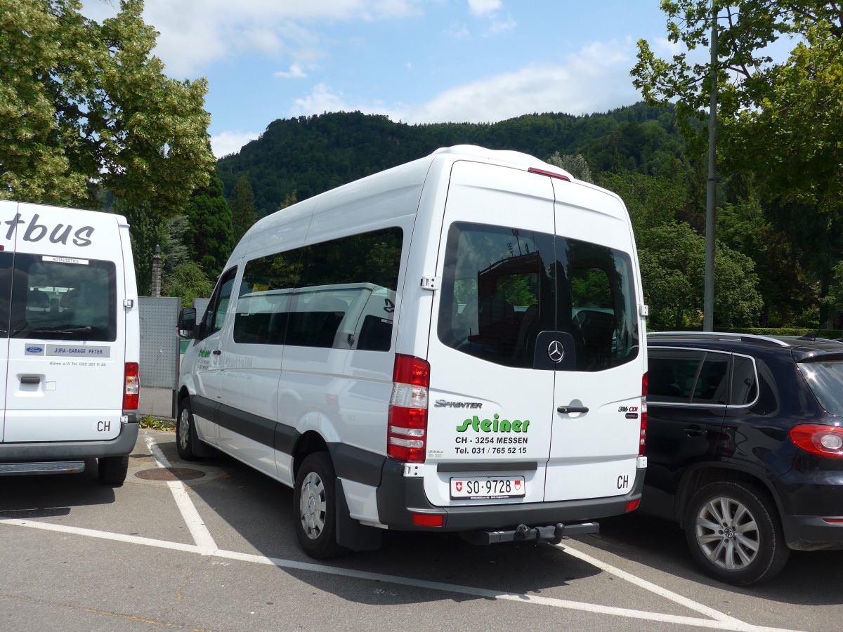 (163'019) - Steiner, Messen - SO 9728 - Mercedes am 8. Juli 2015 in Thun, Rosenau