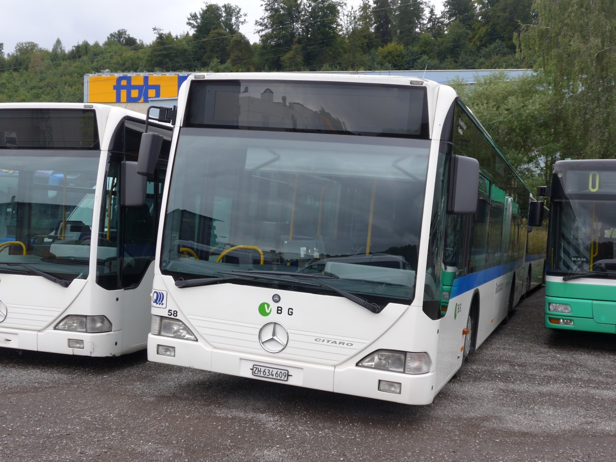 (163'340) - Welti-Furrer, Bassersdorf - Nr. 58/ZH 634'609 - Mercedes (ex Frhlich, Zrich Nr. 609) am 15. August 2015 in Kloten, EvoBus