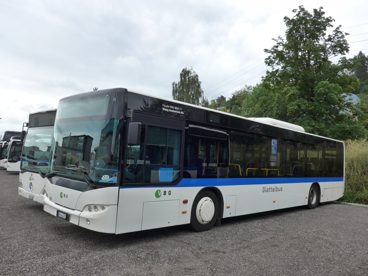 (163'352) - Maag, Kloten - Nr. 29/ZH 444'229 - Neoplan (ex VBZ Zrich Nr. 258) am 15. August 2015 in Kloten, EvoBus