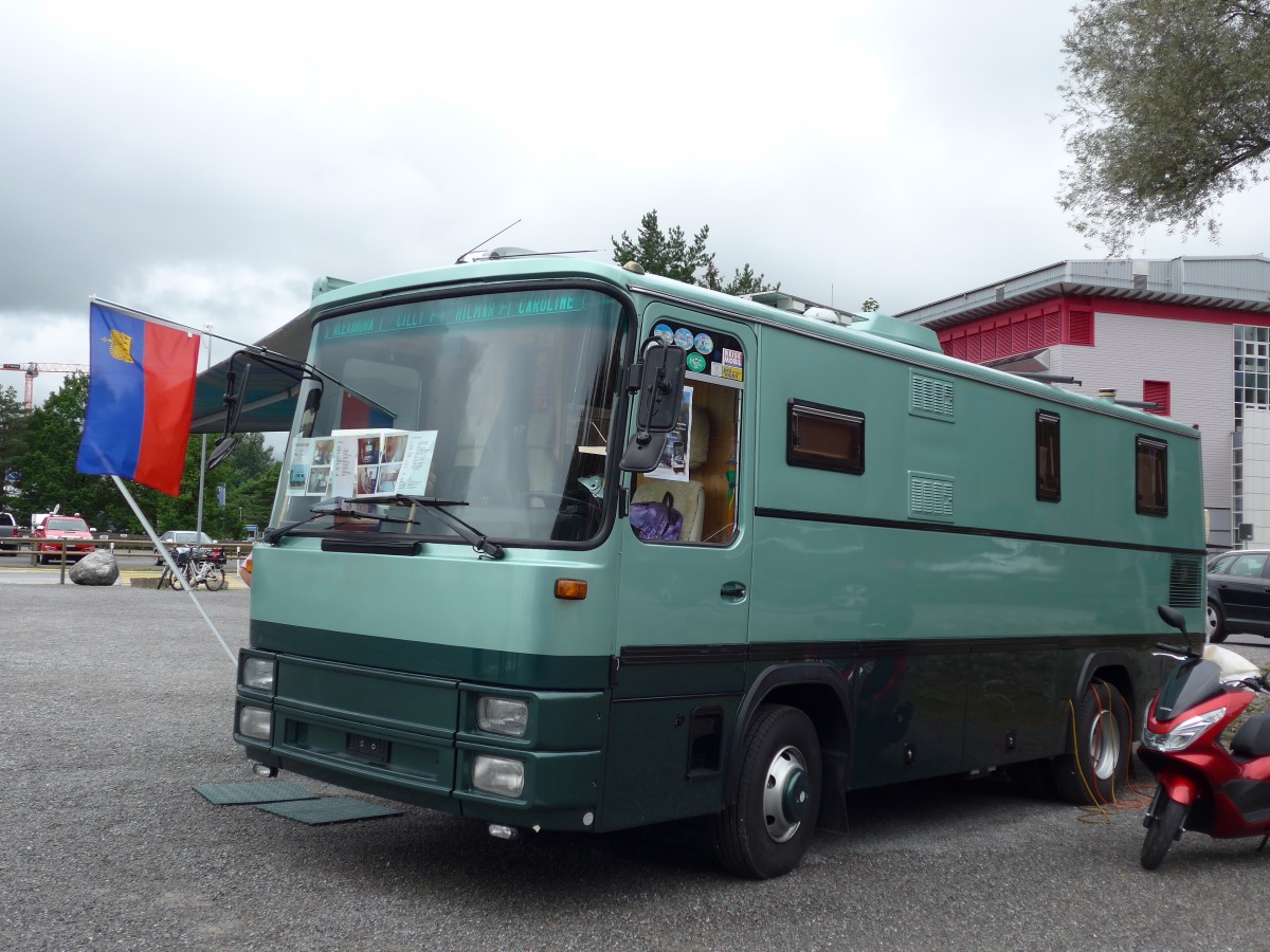 (163'541) - Marxer, Schaan - Magirus-Deutz am 16. August 2015 in Schaan, Wohnbustreffen