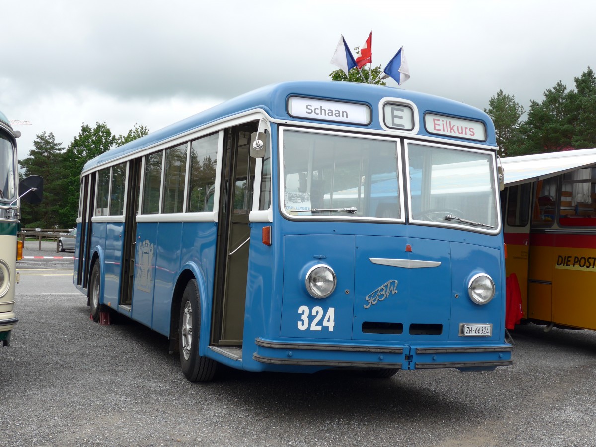 (163'546) - Aus der Schweiz: VBZ Zrich (TMZ) - Nr. 324/ZH 66'324 - FBW/Tscher (ex Privat; ex VBZ Zrich Nr. 324) am 16. August 2015 in Schaan, Wohnbustreffen