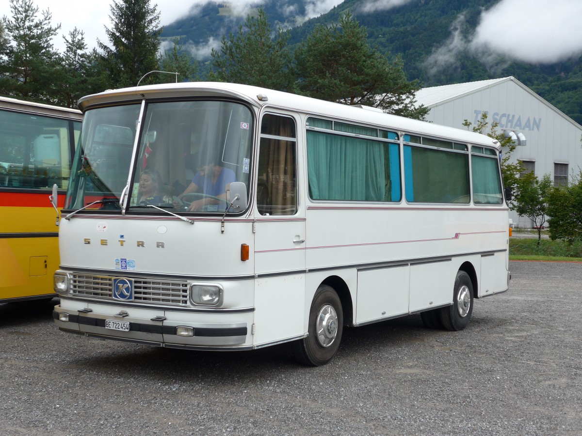 (163'552) - Aus der Schweiz: Josi, Frutigen - BE 722'454 - Setra (ex Wogatai, Frutigen) am 16. August 2015 in Schaan, Wohnbustreffen