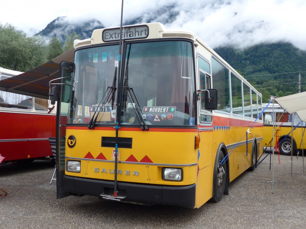 (163'561) - Aus der Schweiz: Toldo, Zrich - ZH 124'701 - Saurer/R&J (ex Peter, Pfaffnau) am 16. August 2015 in Schaan, Wohnbustreffen