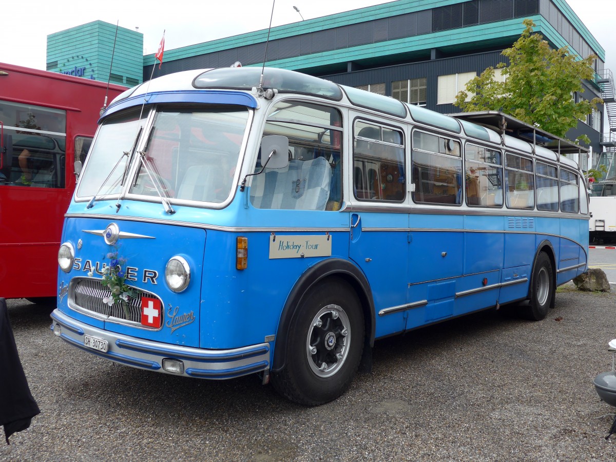 (163'569) - Aus der Schweiz: Bolliger, Stetten - SH 30'730 - Saurer/R&J (ex Solr+Fontana, Ilanz Nr. 8) am 16. August 2015 in Schaan, Wohnbustreffen