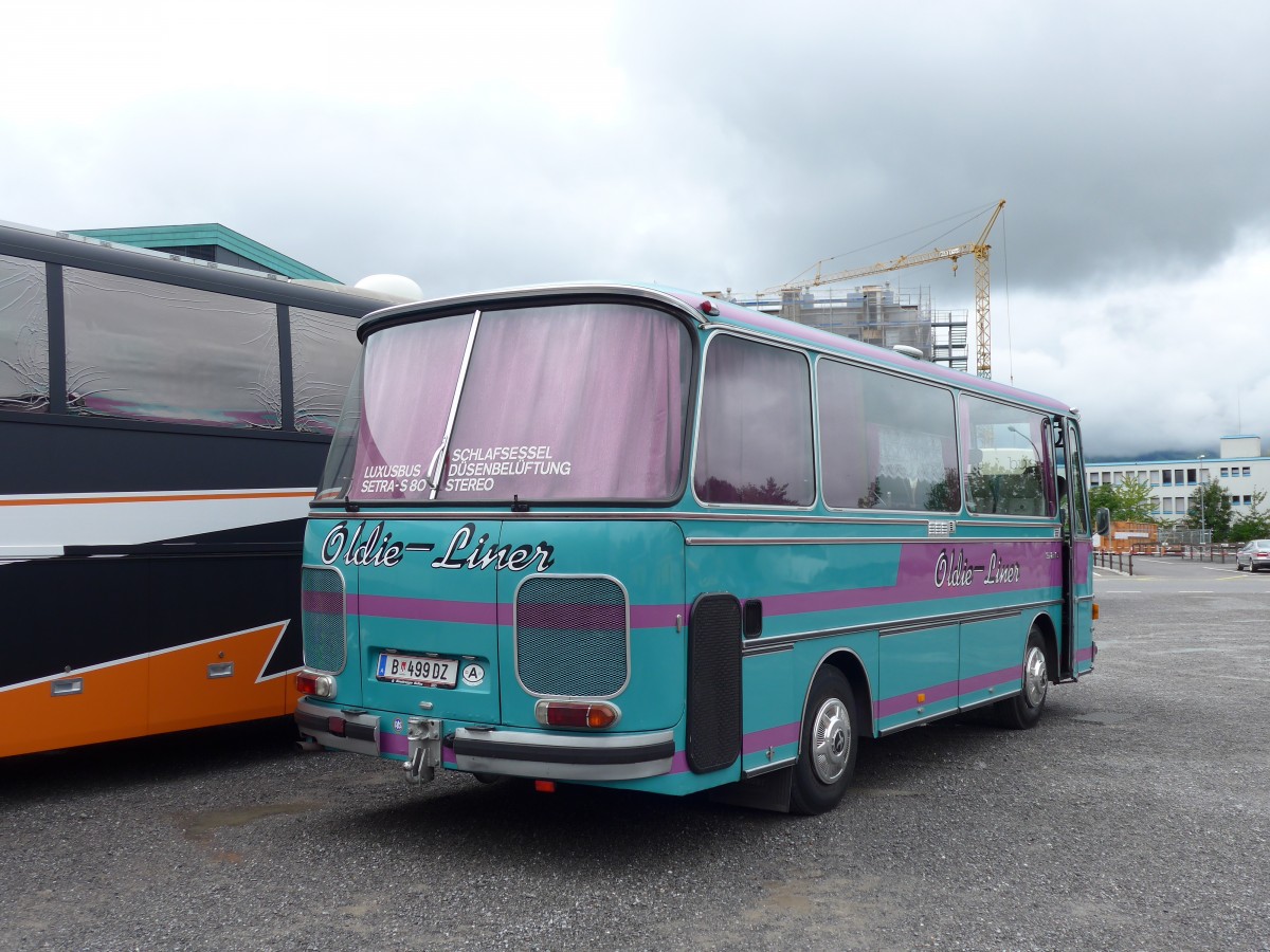 (163'583) - Aus Oesterreich: Wstner, Bezau - B 499 DZ - Setra am 16. August 2015 in Schaan, Wohnbustreffen