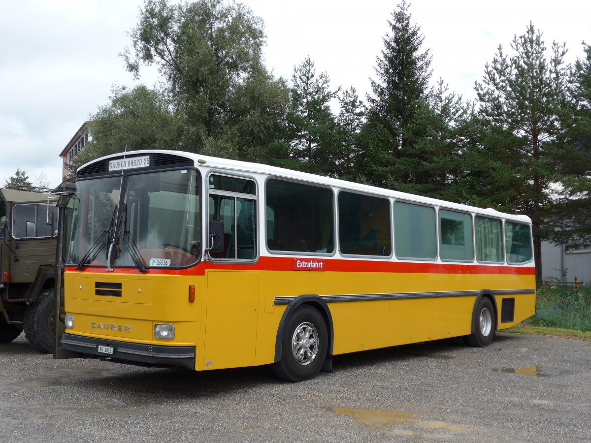 (163'586) - Aus der Schweiz: Gloor, Staufen - AG 6013 - Saurer/Hess (ex ALMAT, Tagelswangen; ex P 26'516) am 16. August 2015 in Schaan, Wohnbustreffen