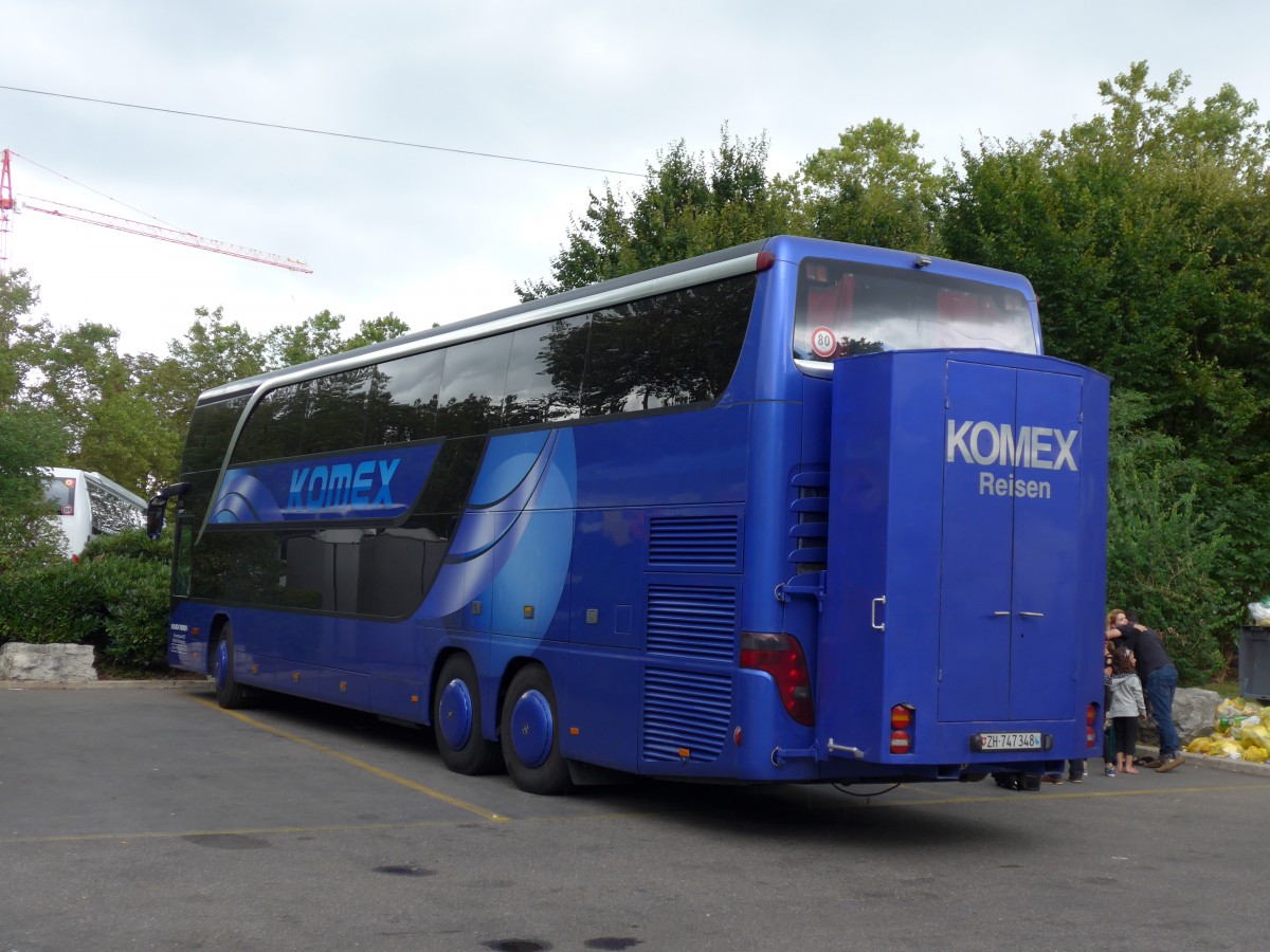 (163'613) - Komex Reisen, Winterthur - ZH 747'348 - Setra am 16. August 2015 in Zrich, Sihlquai