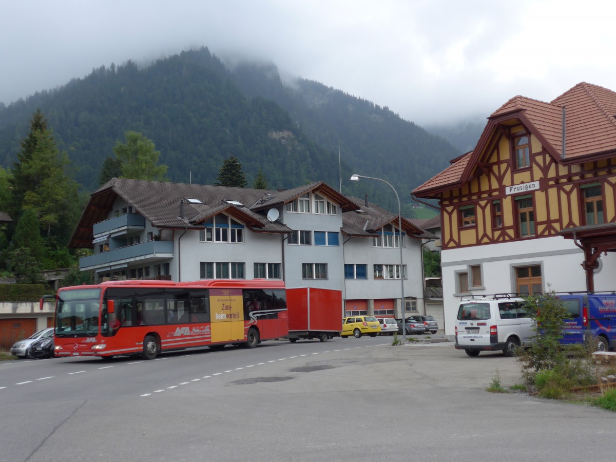 (163'637) - AFA Adelboden - Nr. 27/BE 26'773 - Mercedes am 17. August 2015 in Frutigen, Alter Bahnhof