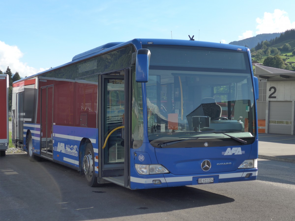 (163'665) - AFA Adelboden - Nr. 58/BE 611'224 - Mercedes am 20. August 2015 in Frutigen, Garage