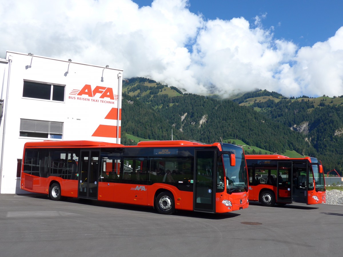 (163'676) - AFA Adelboden - Nr. 27 - Mercedes am 20. August 2015 in Frutigen, Garage