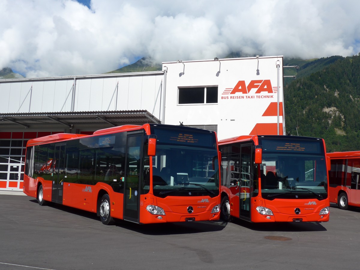 (163'680) - AFA Adelboden - Nr. 95 + Nr. 27 - Mercedes am 20. August 2015 in Frutigen, Garage