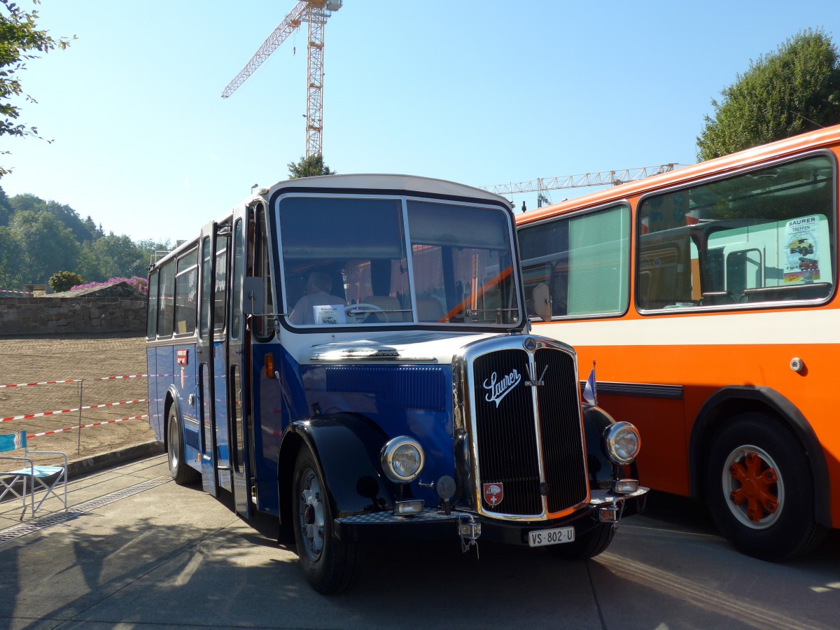 (163'915) - Suter, Savise - VS 802 U - Saurer/R&J (ex ATJ Vaulion; ex TPC Aigle; ex Bressoud, Torgon) am 29. August 2015 in Oberkirch, CAMPUS Sursee