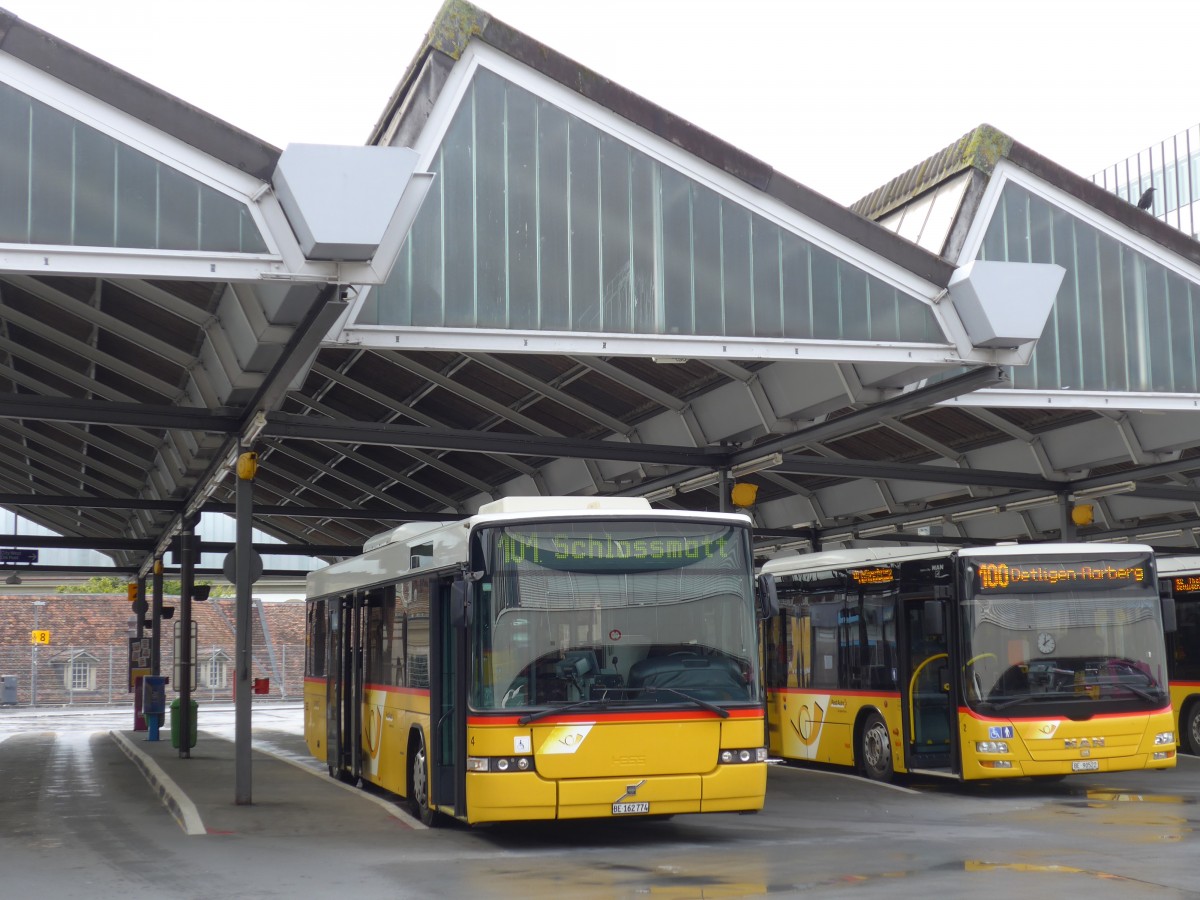 (164'609) - Steiner, Ortschwaben - Nr. 4/BE 162'774 - Volvo/Hess am 13. September 2015 in Bern, Postautostation