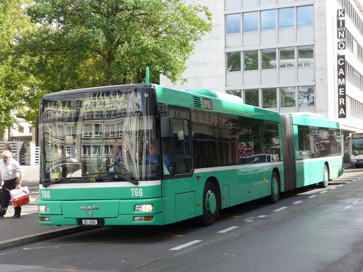 (164'746) - BVB Basel - Nr. 766/BS 3266 - MAN am 14. September 2015 in Basel, Claraplatz