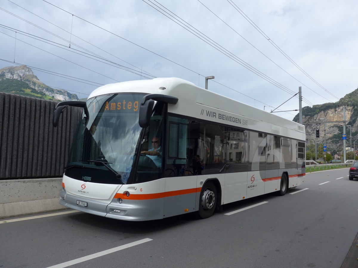 (164'904) - AAGU Altdorf - Nr. 6/UR 9140 - Hess am 16. September 2015 in Flelen, Hauptplatz