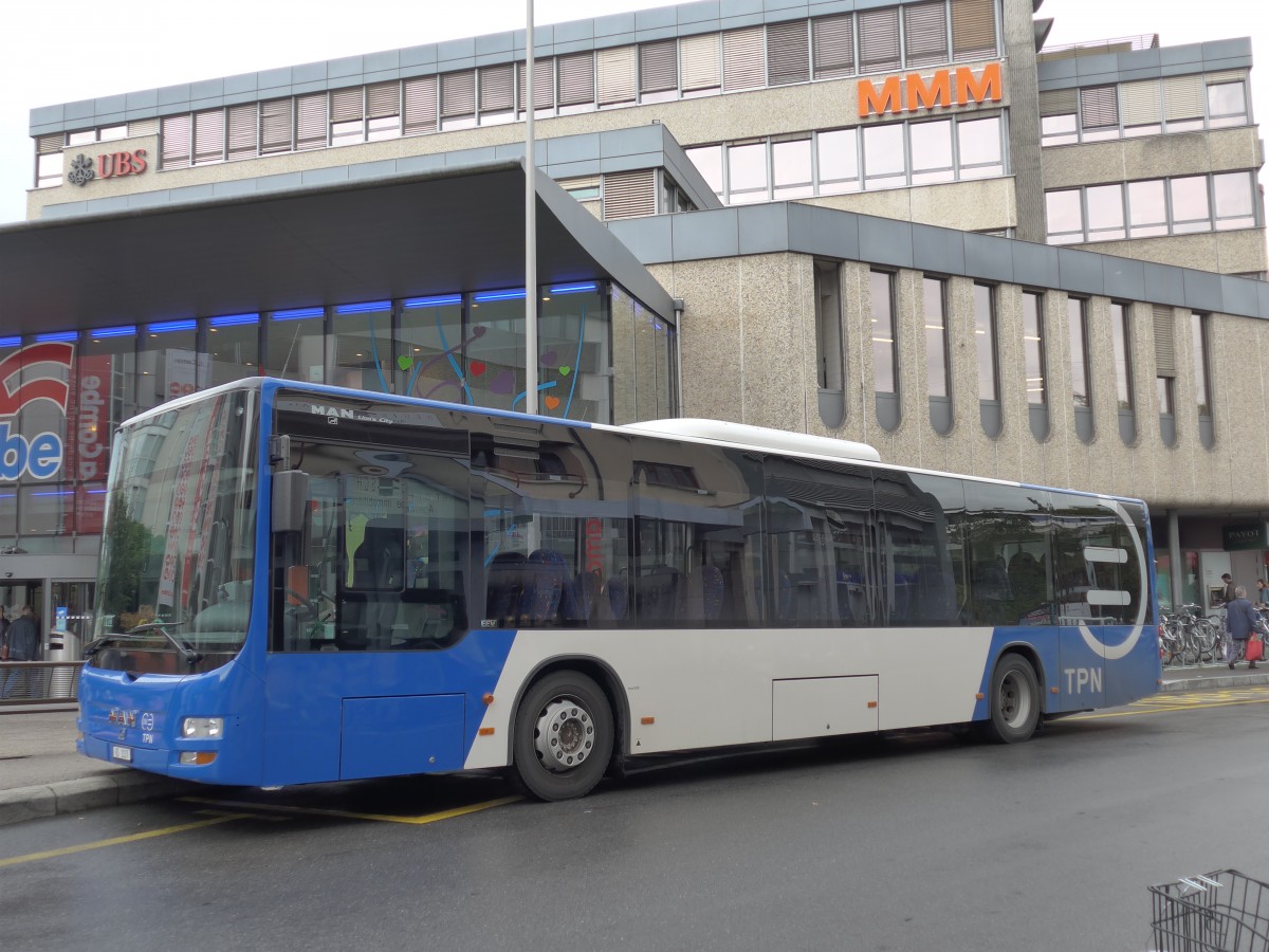 (165'063) - TPN Nyon - VD 1037 - MAN am 18. September 2015 beim Bahnhof Nyon