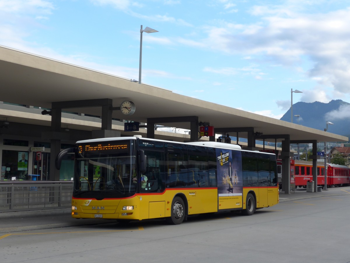 (165'207) - Dnser, Trimmis - GR 27'692 - MAN am 19. September 2015 in beim Bahnhof Chur