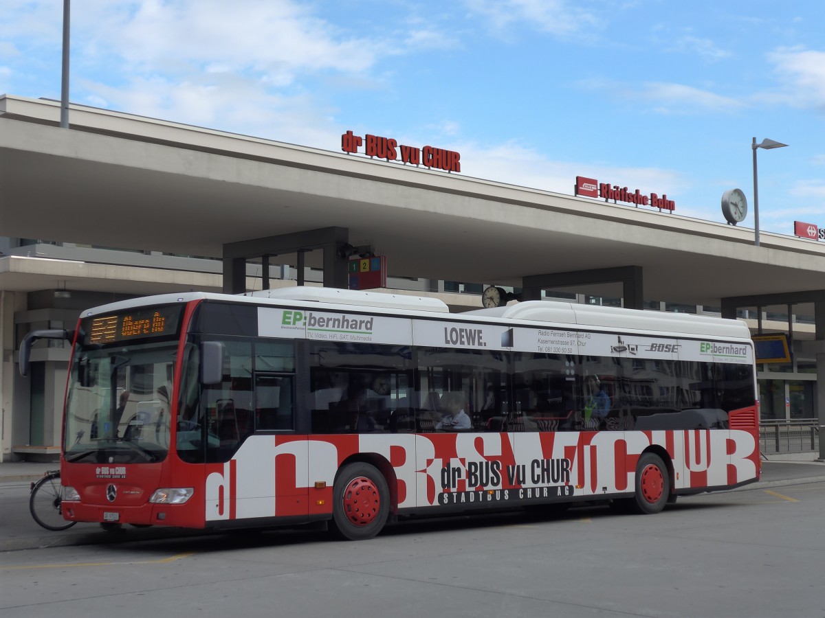 (165'208) - SBC Chur - Nr. 3/GR 97'503 - Mercedes am 19. September 2015 beim Bahnhof Chur