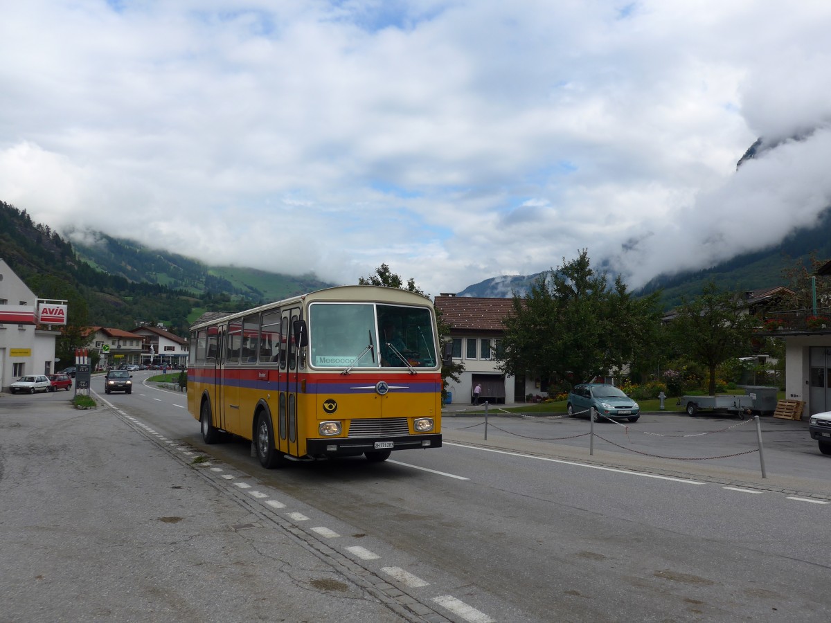 (165'260) - Rothmayr, Wermatswil - ZH 771'283 - Saurer/Tscher am 19. September 2015 in Andeer, Tgavugl