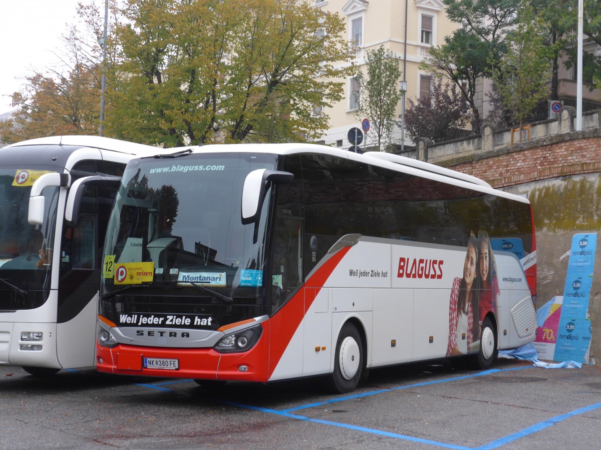 (165'722) - Aus Oesterreich: Blaguss, Wien - NK 380 FE - Setra am 25. September 2015 in San Marino