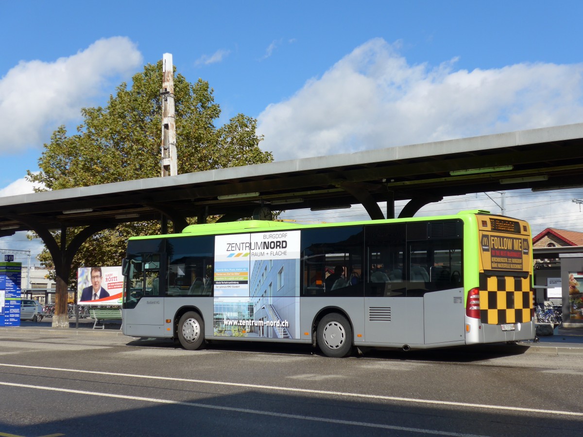 (165'932) - Busland, Burgdorf - Nr. 206/BE 737'206 - Mercedes am 4. Oktober 2015 beim Bahnhof Burgdorf