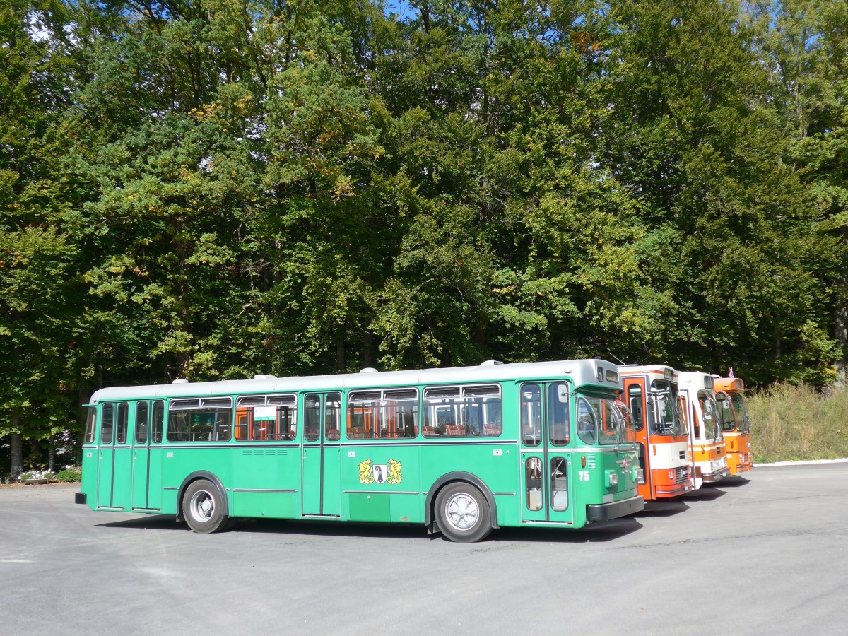 (165'961) - BVB Basel (RWB) - Nr. 75 - FBW/FHS am 4. Oktober 2015 in Burgdorf, kihof Ziegelgut