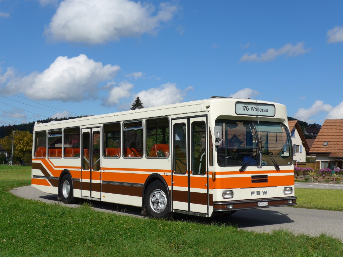 (165'984) - Wegmller, Mnsingen - BE 399'675 - FBW/R&J (ex Bamert, Wollerau) am 4. Oktober 2015 in Wynigen, Landi