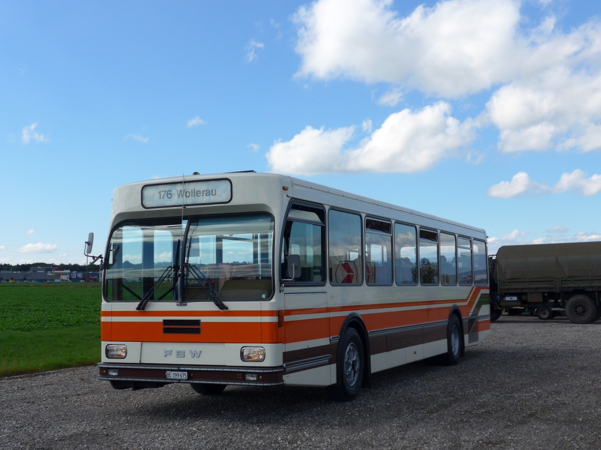 (165'989) - Wegmller, Mnsingen - BE 399'675 - FBW/R&J (ex Bamert, Wollerau) am 4. Oktober 2015 in Lyssach, Lorenz