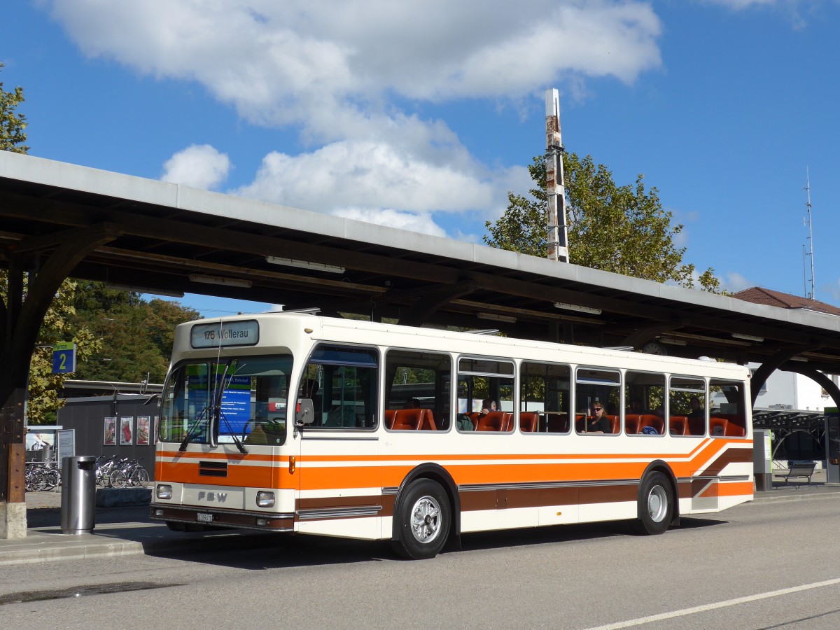 (165'997) - Wegmller, Mnsingen - BE 399'675 - FBW/R&J (ex Bamert, Wollerau) am 4. Oktober 2015 beim Bahnhof Burgdorf