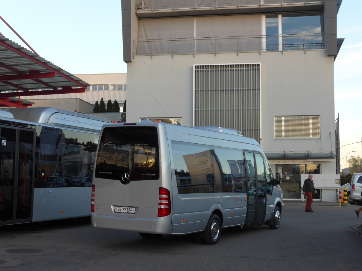 (166'555) - ZVB Zug - Nr. 194/ZG 88'194 - Mercedes am 6. November 2015 in Kloten, EvoBus