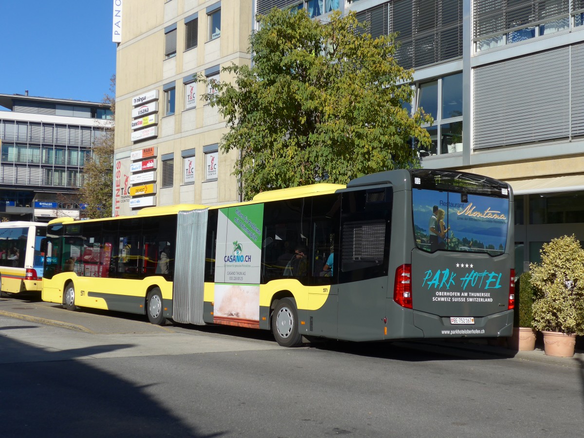 (166'577) - STI Thun - Nr. 167/BE 752'167 - Mercedes am 8. November 2015 bei der Schifflndte Thun