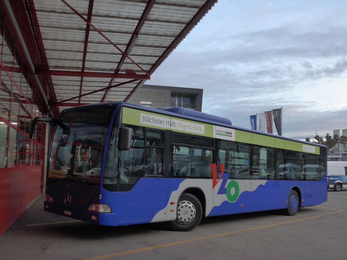 (167'444) - VZO Grningen - Nr. 3/ZH 41'403 - Mercedes am 19. November 2015 in Kloten, EvoBus