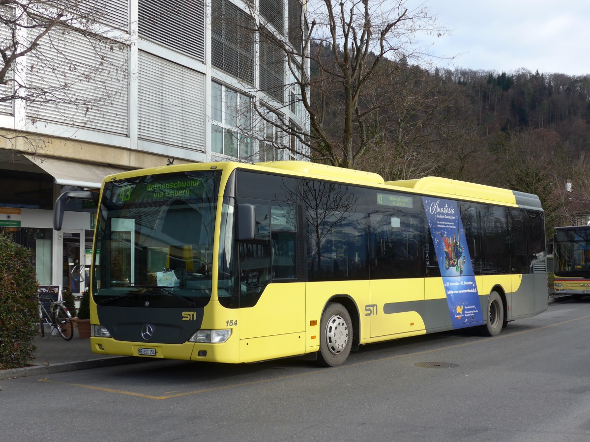 (167'591) - STI Thun - Nr. 154/BE 801'154 - Mercedes am 1. Mrz 2015 bei der Schifflndte Thun