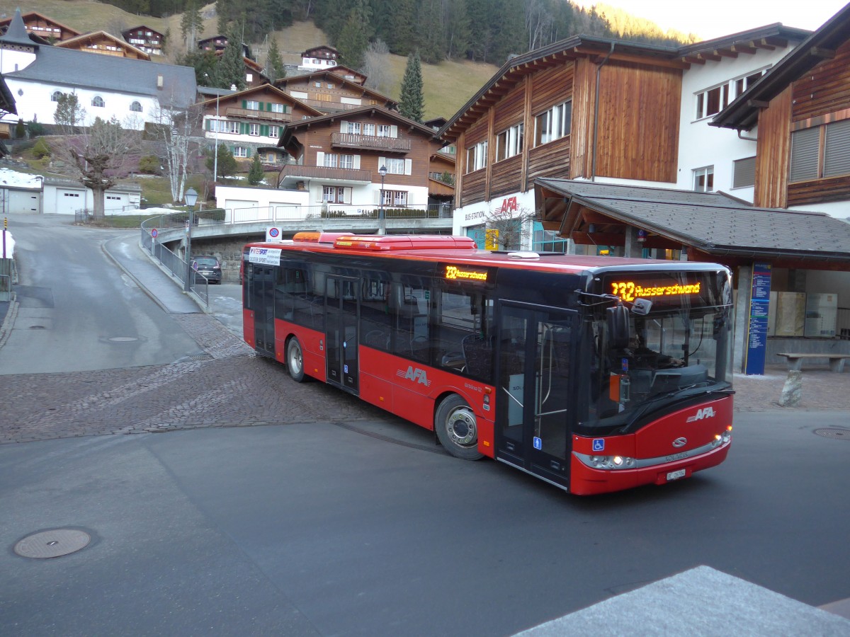 (167'851) - AFA Adelboden - Nr. 91/BE 26'704 - Solaris am 20. Dezember 2015 beim Autobahnhof Adelboden