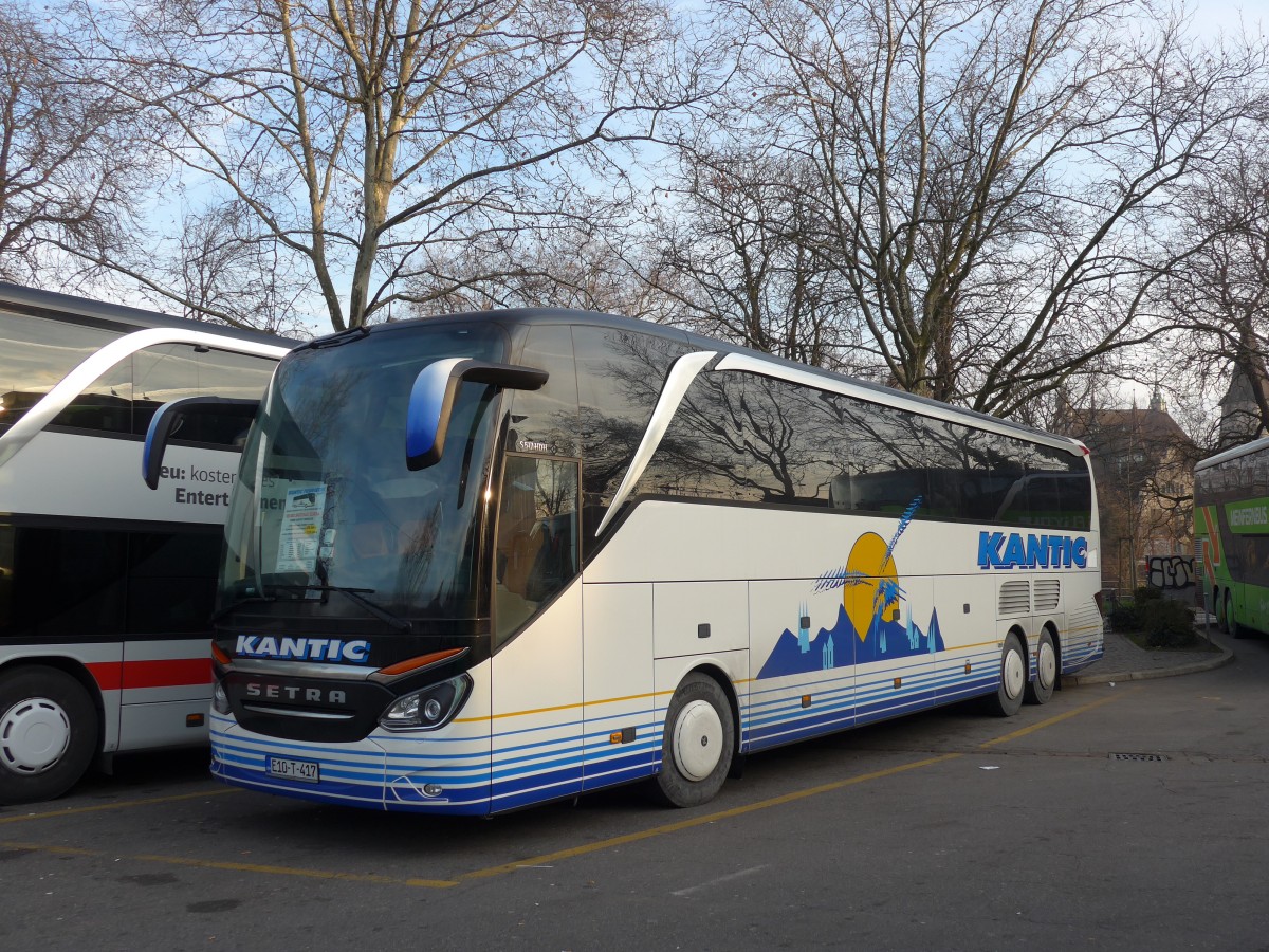 (168'112) - Aus Bosnien&Herzegowina: Kantic, Tesanj - E10-T-417 - Setra am 29. Dezember 2015 in Zrich, Sihlquai