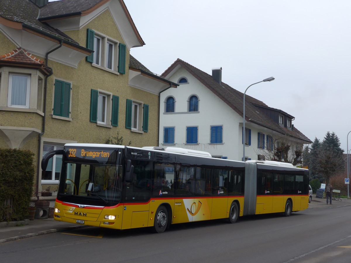 (168'141) - Twerenbold, Baden - Nr. 15/AG 6298 - MAN am 30. Dezember 2015 in Tgerig, Dorfzentrum