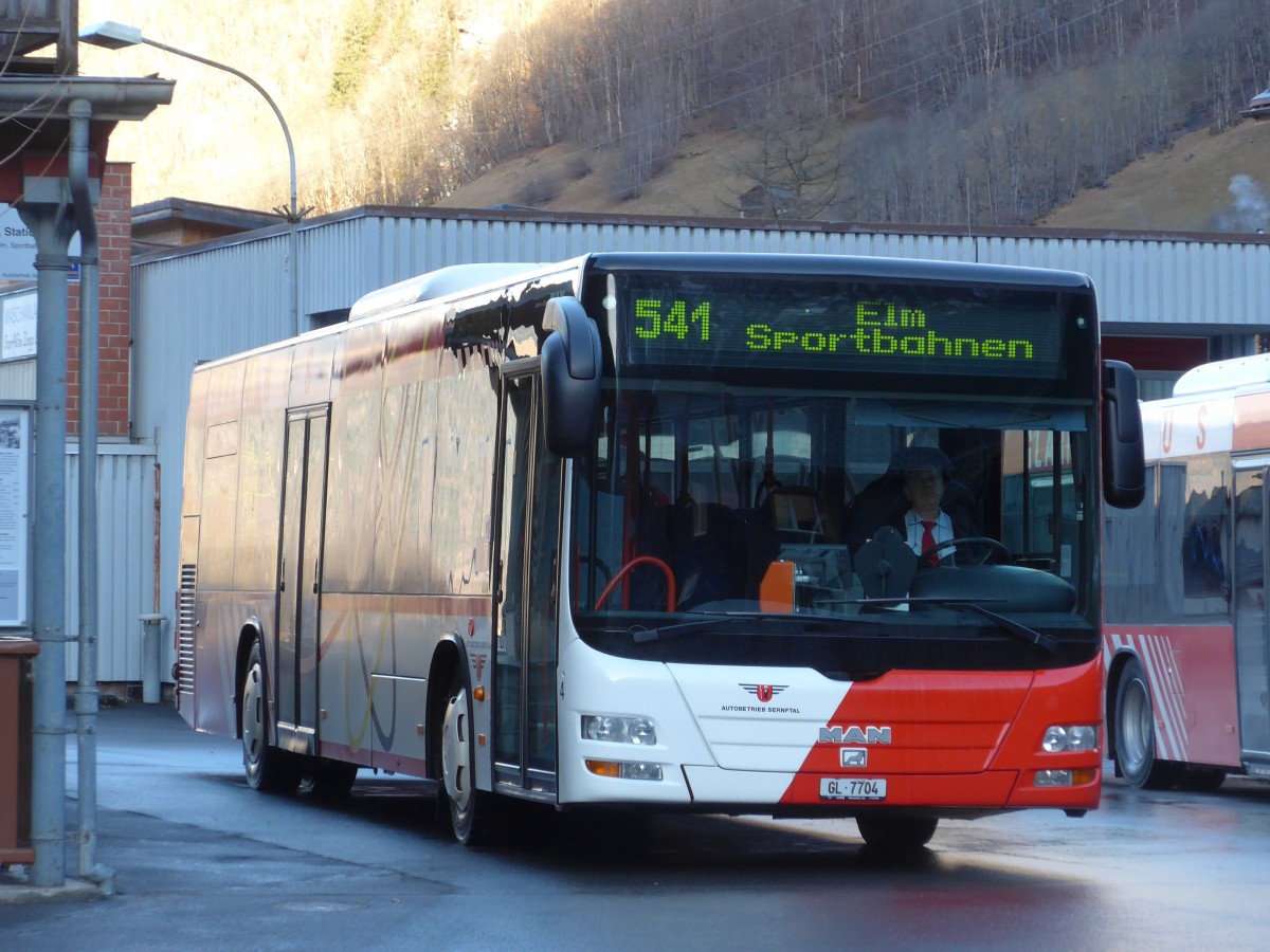 (168'218) - AS Engi - Nr. 4/GL 7704 - MAN am 1. Januar 2016 in Elm, Station