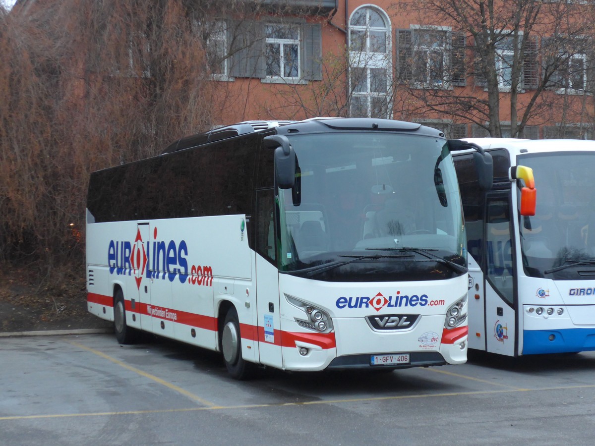 (168'221) - Aus Belgien: De Vrij, Turnhout - 1-GFV-406 - VDL am 1. Januar 2016 in Zrich, Sihlquai