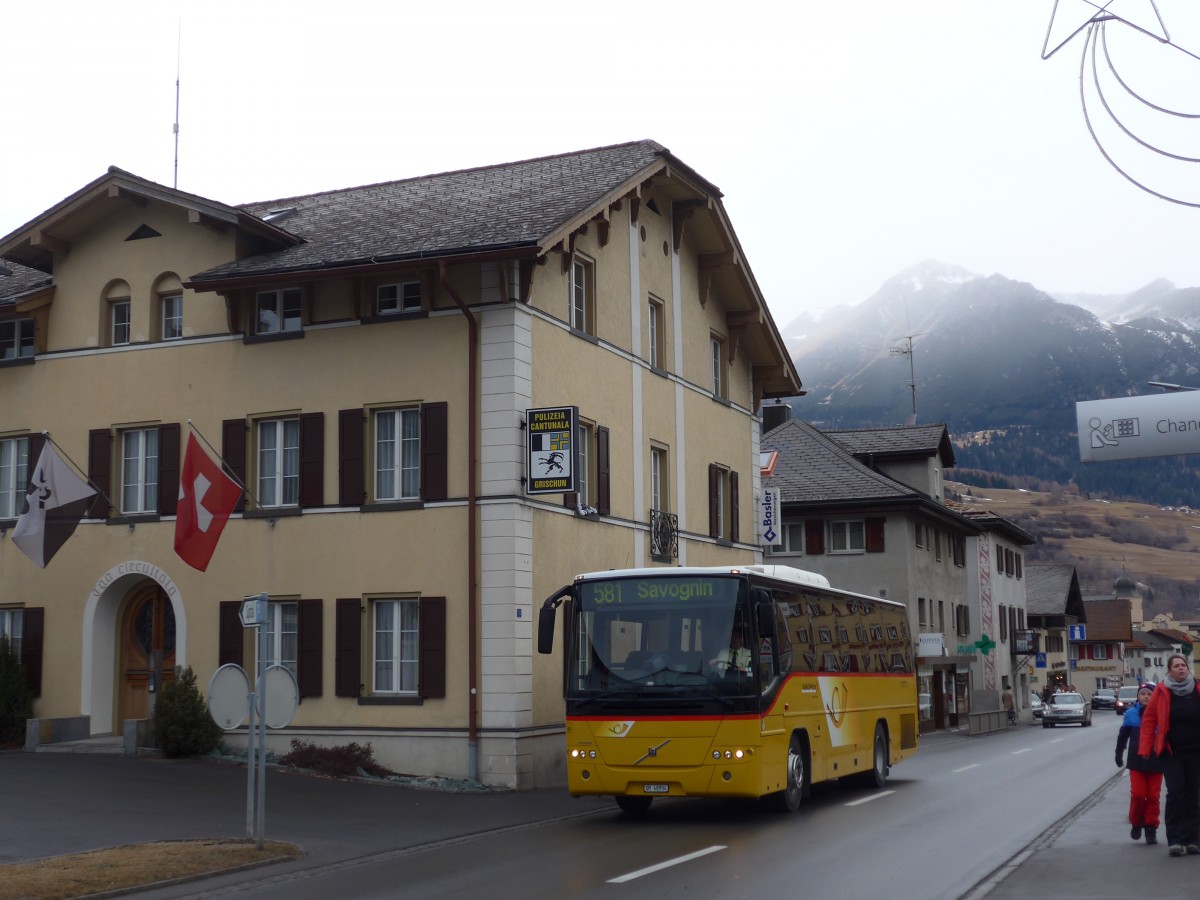 (168'247) - Demarmels, Salouf - GR 48'904 - Volvo am 2. Januar 2016 in Savognin, Post